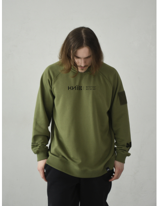 Картинка Світшот "Координати Києва" зелений